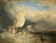 Joseph Mallord William Turner Fishing Boats with Hucksters Bargaining for Fish oil painting reproduction